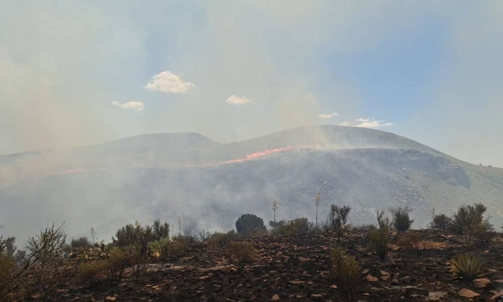 Black Fire burning in Tonto National Forest