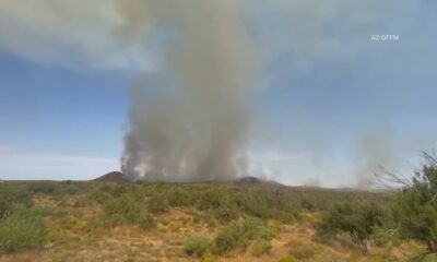 Tracking the Romero Fire burning southwest of Kearny