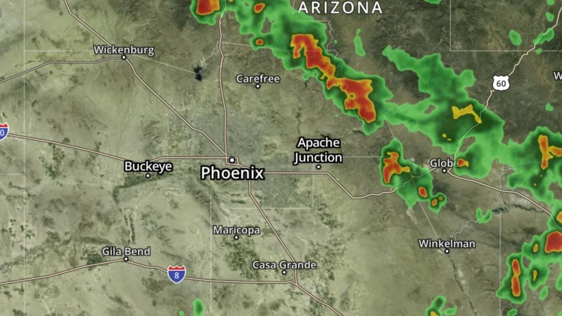 Live updates: Severe thunderstorm warnings for portions of Maricopa, Gila and Pinal counties could bring strong winds