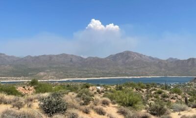 Sand Stone Fire burns 15,000 acres northeast of Fountain Hills, causes closure in southbound lanes of State Route 87