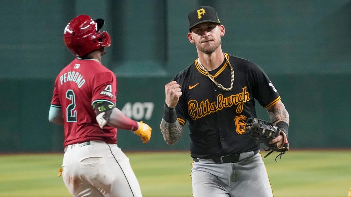 Pirates rally with tying run in 9th inning, 4 in 10th to beat Diamondbacks 6-5