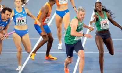 Gray-haired sprinters are rare at the Olympics. Irish runner Thomas Barr is an exception