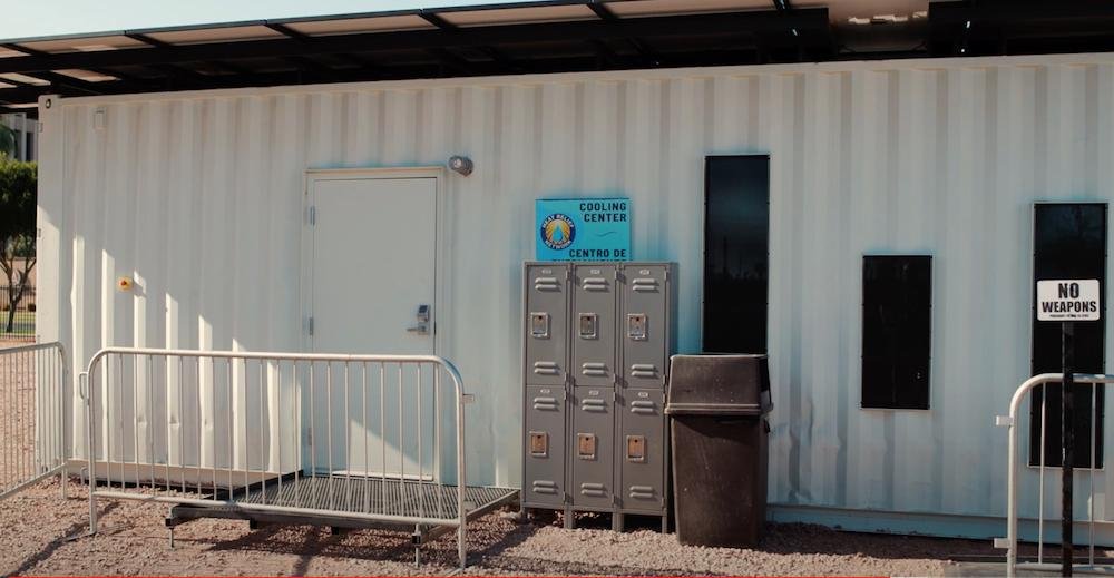 COOLtainer box shelter damaged en route to Ajo