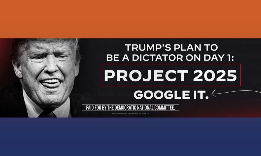 Dem billboards target Trump for his ties to right-wing Project 2025