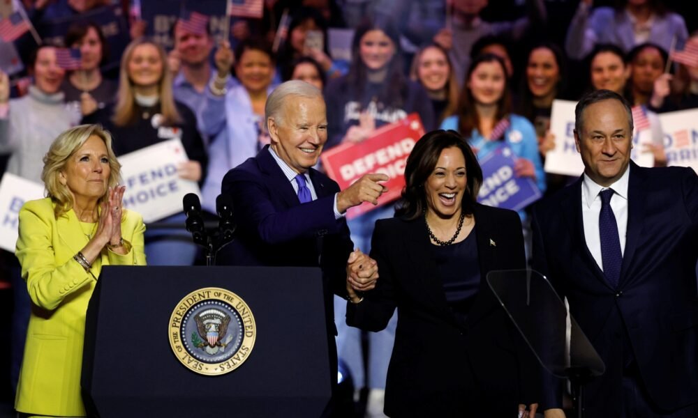 Democrats praise Biden for a tough decision, and some back Harris endorsement