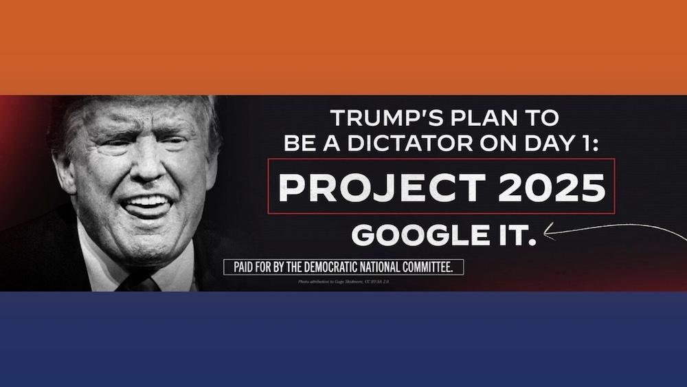 Dem billboards target Trump for his ties to right-wing Project 2025