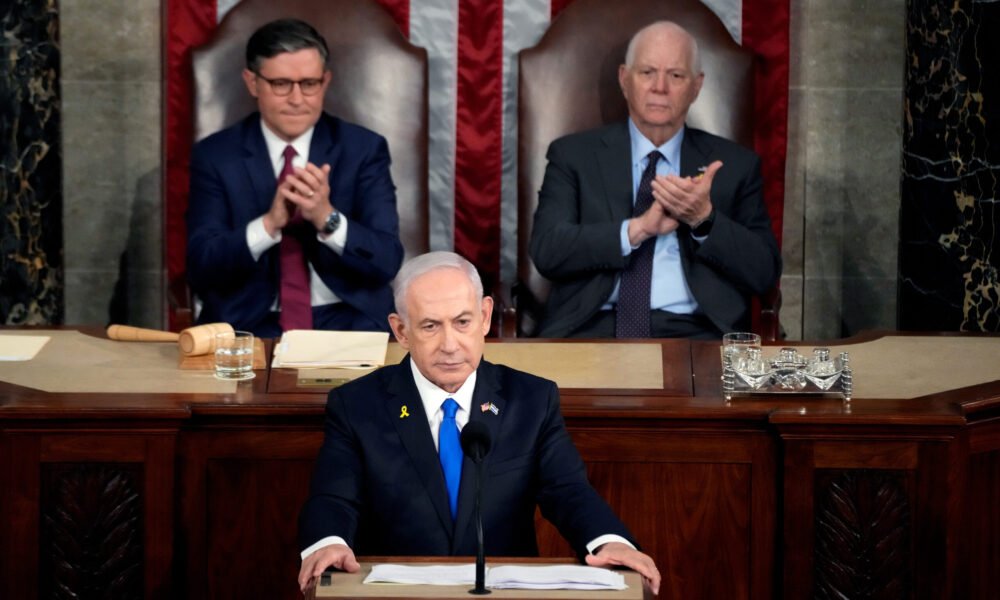 In Capitol address, Israeli leader calls for U.S. backing to defeat Hamas