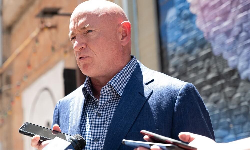 Sen. Mark Kelly is being vetted as a possible VP pick for Kamala Harris