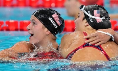 US swimmers stacked up more medals Monday. Here's who made the podium