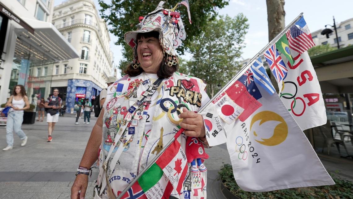 Meet the Olympics superfan who spent her savings to get to her 7th Games