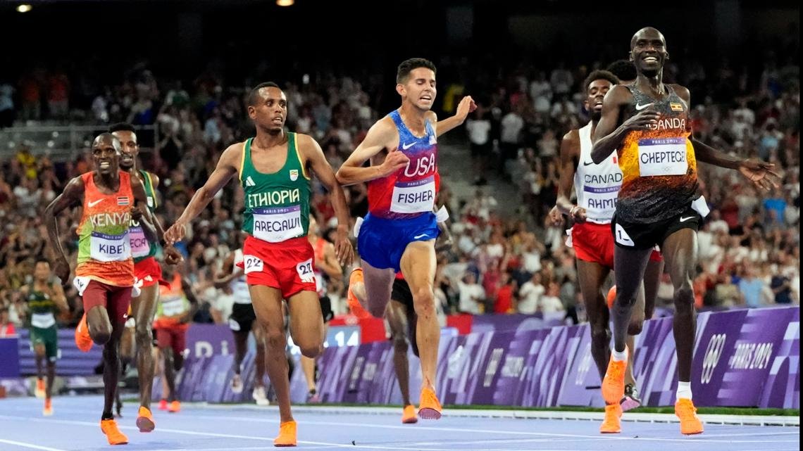 American sprinter Grant Fisher's medal finish was a first since 2012. Here's how he fared