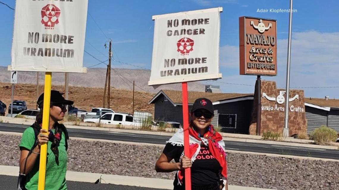 'It needs to stop': Protestors block Highway 89 on Navajo Nation over uranium transports