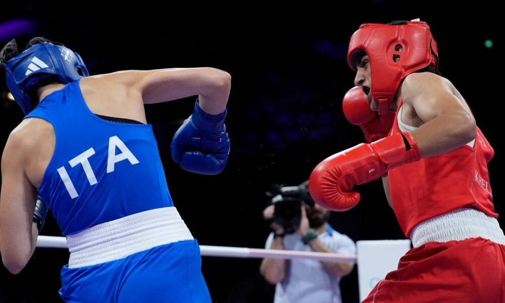 Imane Khelif is taking the Olympic boxing ring after days of gender outcry