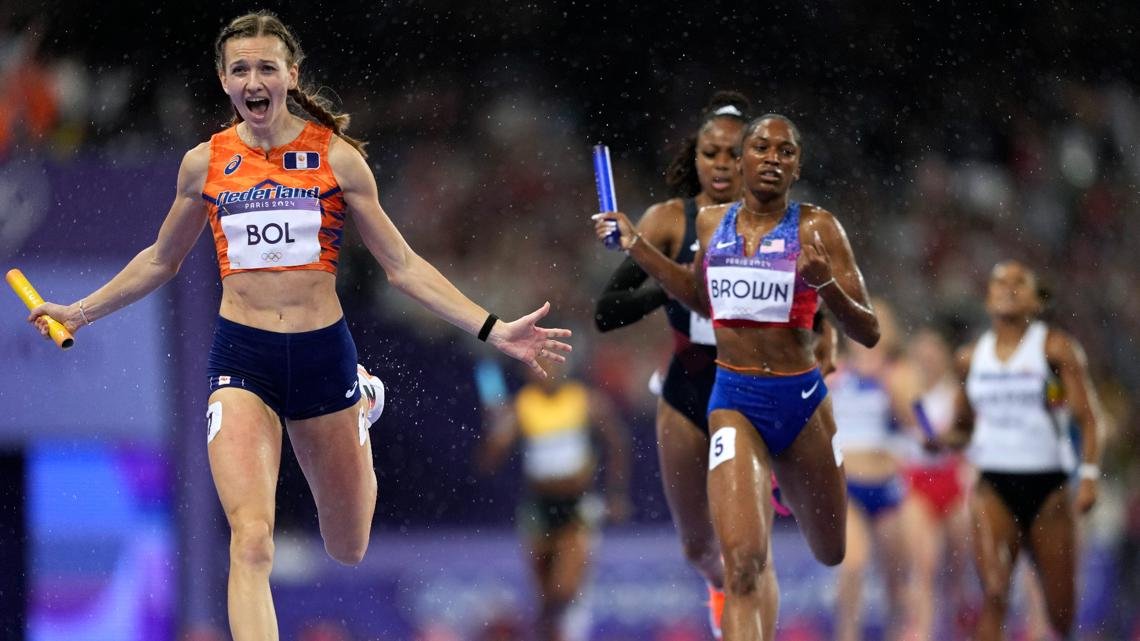 US relay team loses Olympic gold on final stretch of 4x400 mixed relay