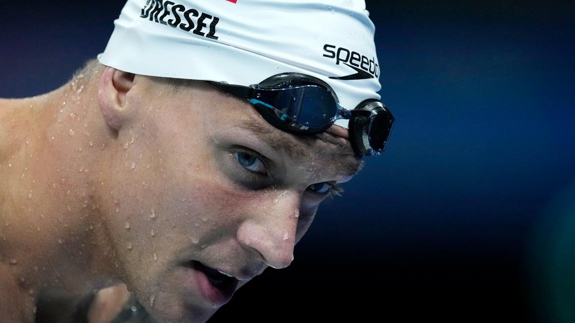 Day after two heartbreaking losses, Caeleb Dressel gets 9th gold medal