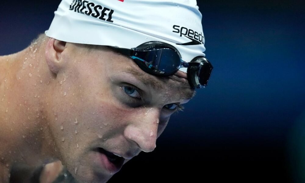 Caeleb Dressel didn't swim Saturday but he still won his 9th gold medal