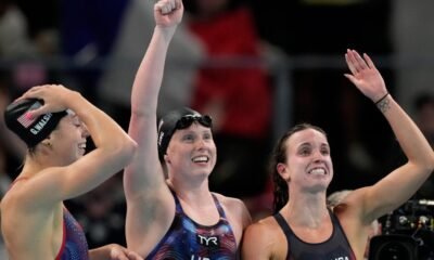 US women break world record in final swimming event of the Paris Olympics