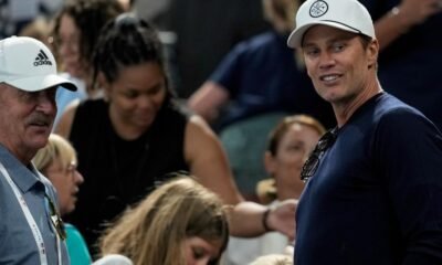 Tom Brady shows up at gymnastics Olympic venue to watch Simone Biles on final day of competition