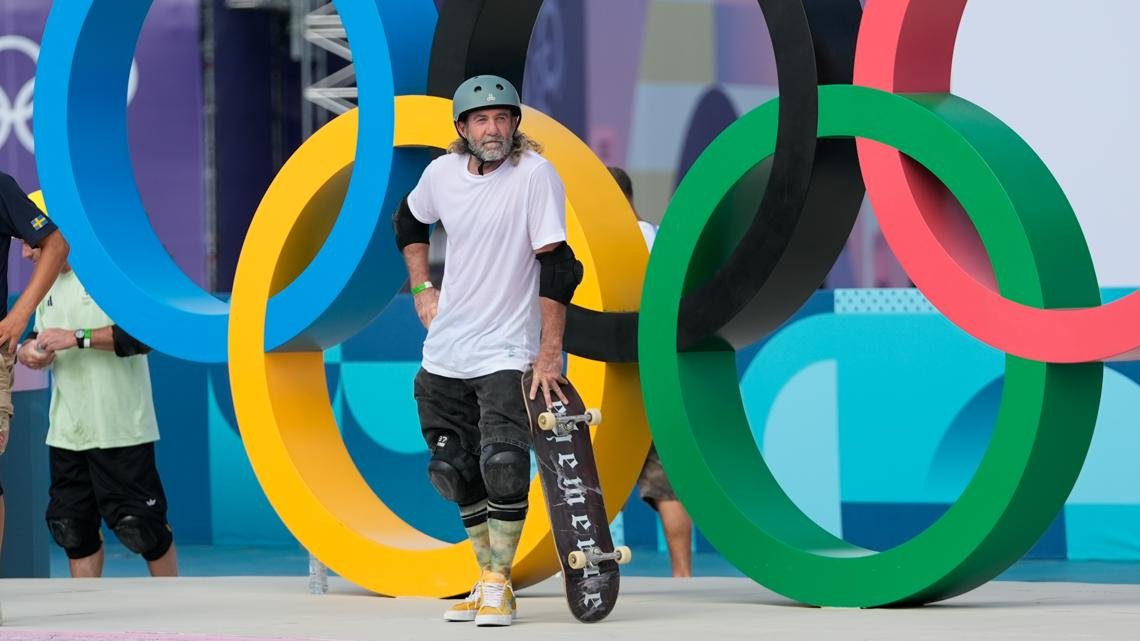 The 49-year-old skateboarder who crossed paths with dragons on 4-wheeled odyssey to 2024 Olympics