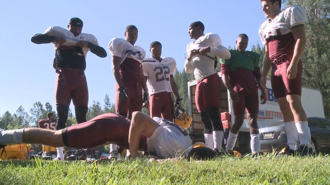 ASU football players prepare to build team traditions and build a brotherhood at Camp Tontozona