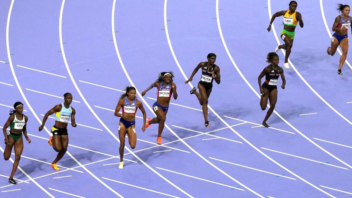 Here's how the US fared in the women's 200-meter final