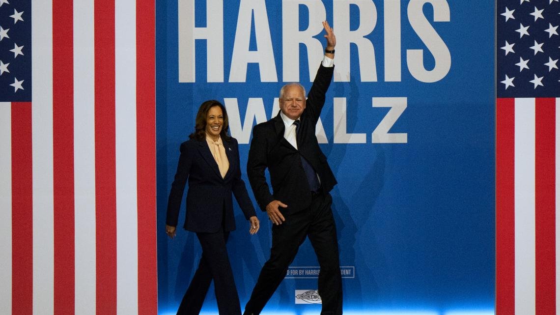 Harris introduces new running mate Minnesota Gov. Tim Walz as the 'vice president America deserves'