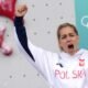 Speed sport climber Aleksandra Miroslaw wins Olympic gold 2 days after twice breaking world record