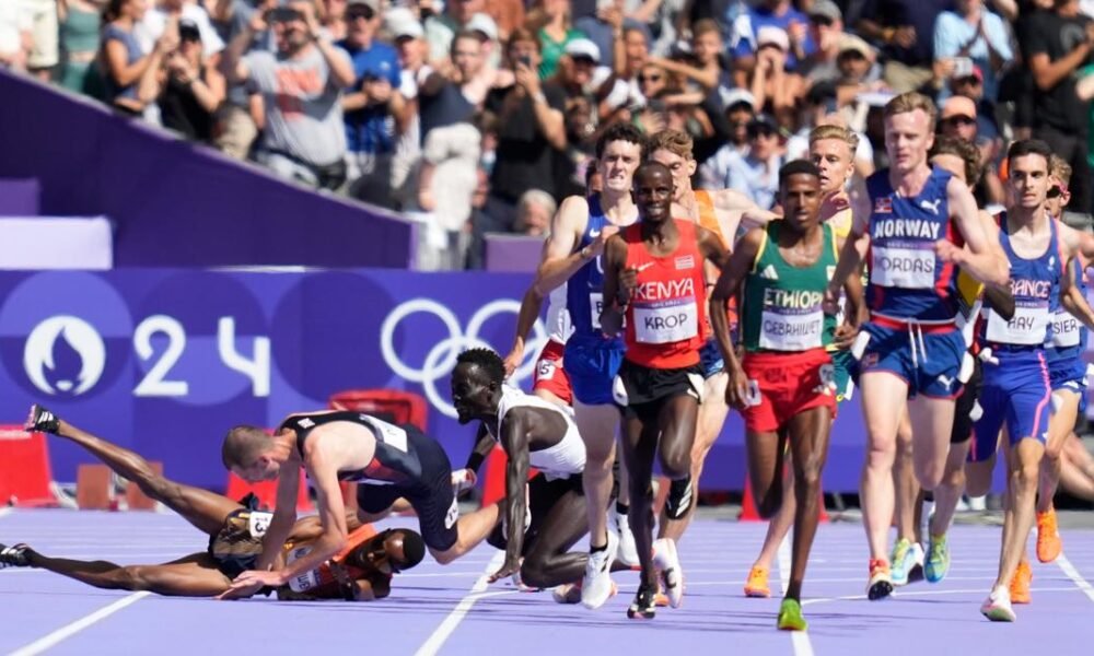 Crashes, cramps and accusations run rampant during heated Olympic track and field qualifying session