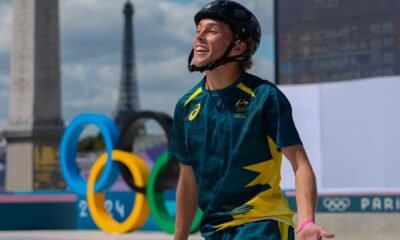 Australia's Keegan Palmer repeats as Olympic park skateboarding champion at Paris Games