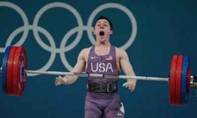 Hampton Morris is 1st US men's weightlifter to medal at the Olympics since '84. Li Fabin wins gold