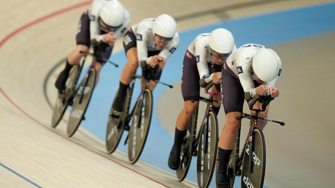 Track cycling: US women deliver first-ever gold win in team pursuit final