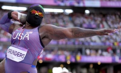 Raven Saunders, the masked shot putter who won silver in Tokyo, qualifies for final