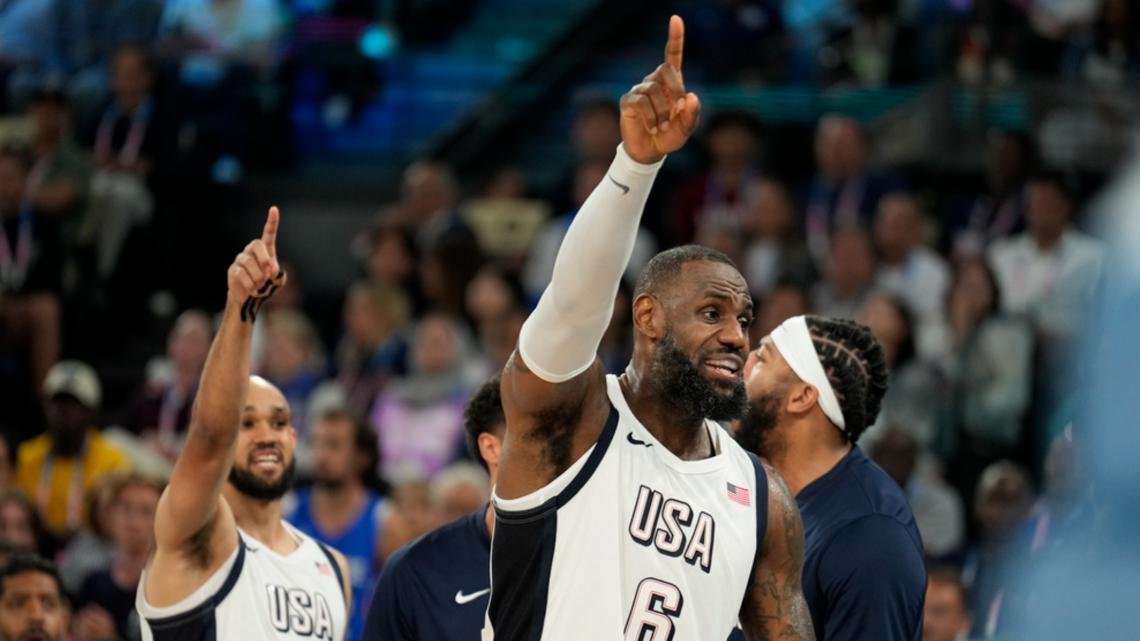 US men's basketball team advances to gold medal game at Paris Olympics with win over Serbia