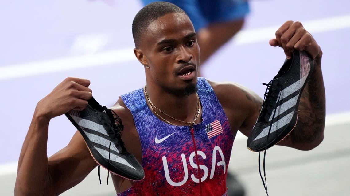 Why do Olympic runners take off their shoes after a race?