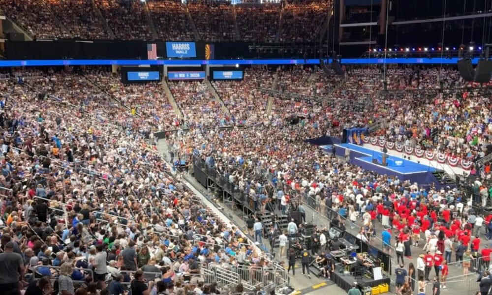 Kamala Harris calls for ceasefire in Gaza after being interrupted by protestors at Arizona rally; RNC 'confident' they will win the state