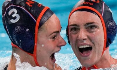 Van der Sloot scores winning goal as the Netherlands beats the US for bronze in women's water polo