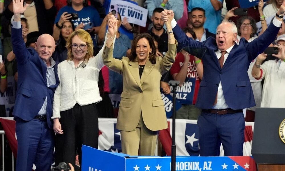 Fact-checking Kamala Harris' claims about Donald Trump at Arizona rally