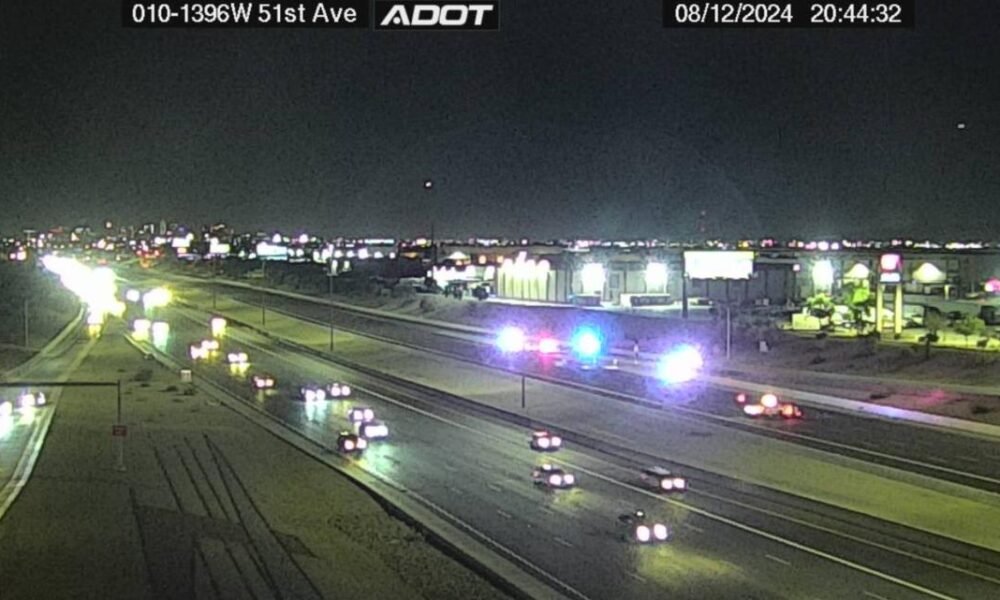 Crash closes ramp on eastbound I-10 in west Phoenix