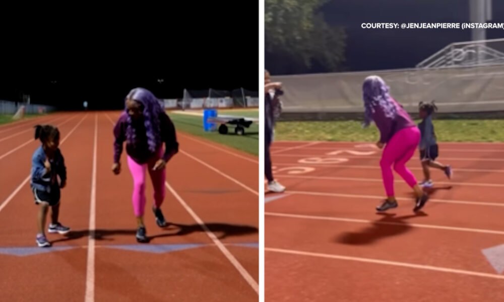 VIDEO: Adorable 4-year-old girl challenges Sha'Carri Richardson to a race