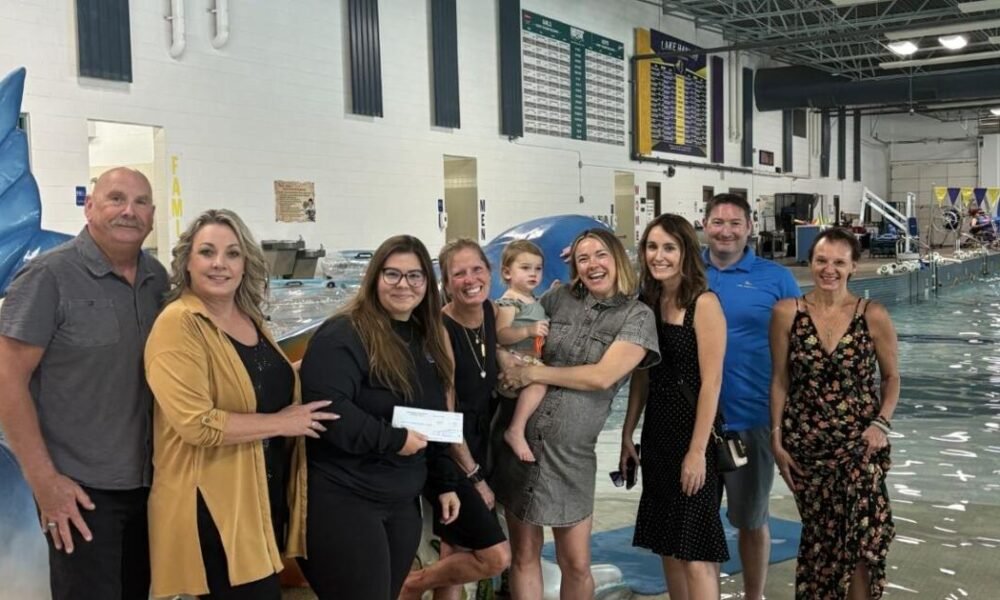 Local business donates $4,200 to parks & rec swim program