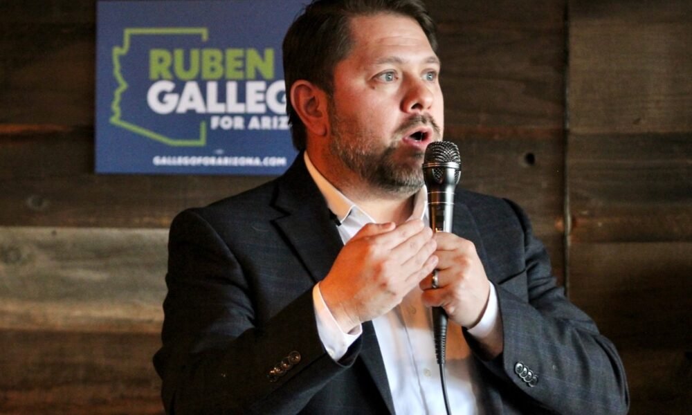 Arizona Senate hopeful Gallego shills for police after endorsement