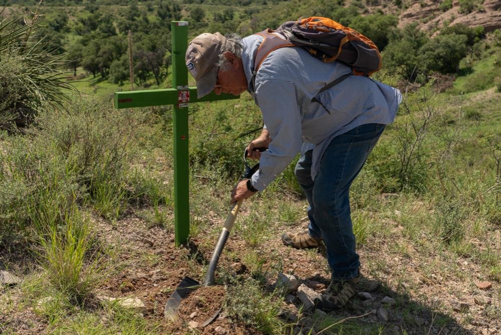 Artist who marks Az desert deaths with crosses doesn't want to be 'St. Alvaro'