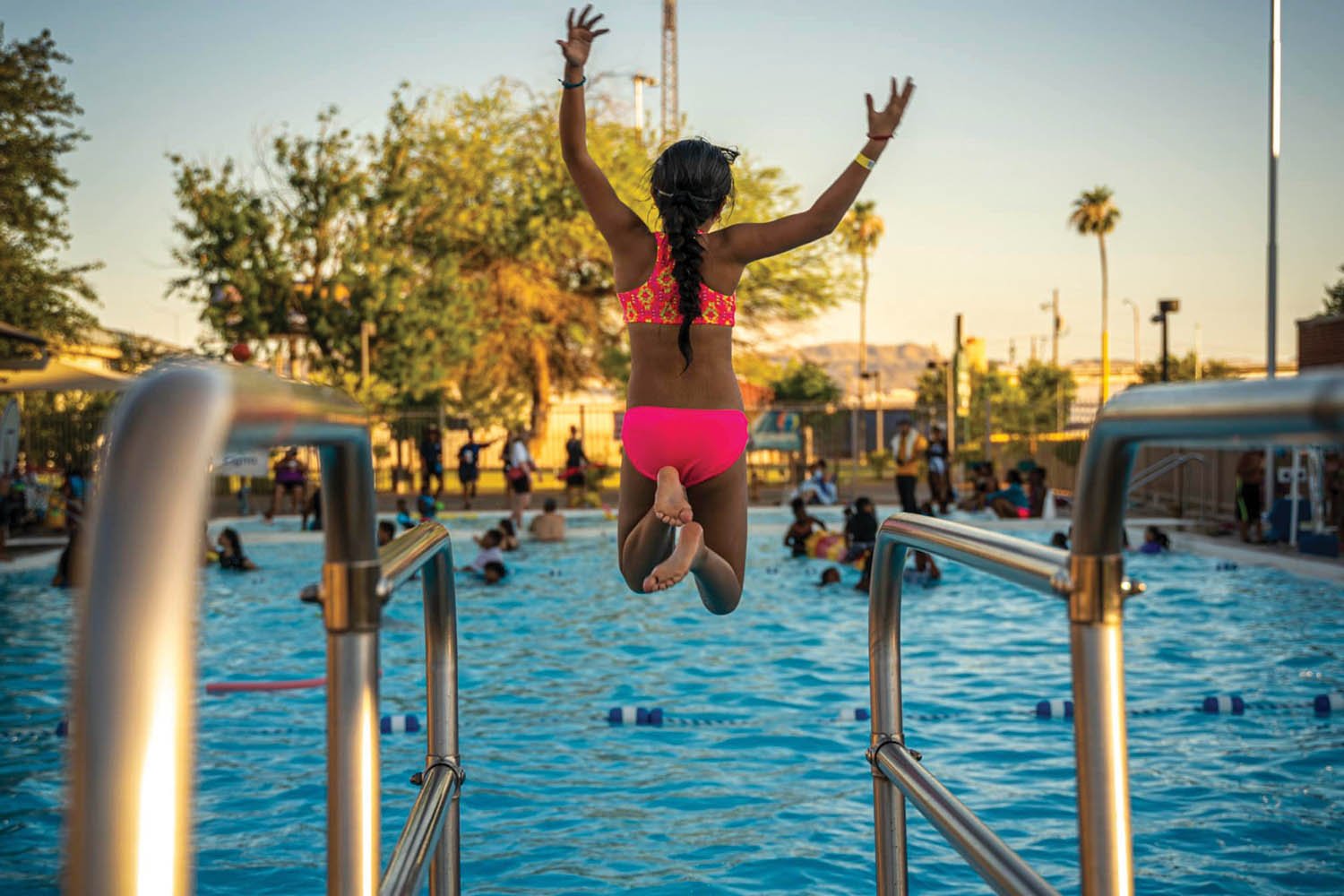 Pool hours shift in August