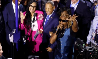 Democrats celebrate with boisterous state-by-state roll call vote for Harris