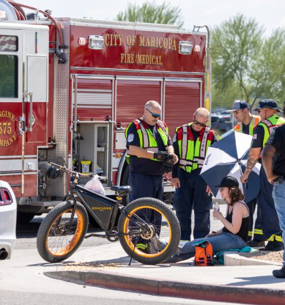 Electric bike rider injured, cited in Mustang crash