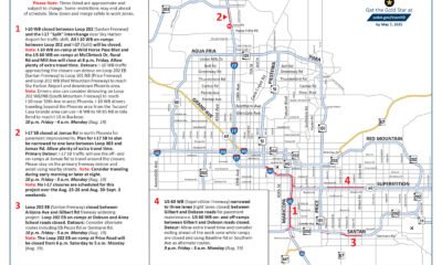 Long stretch of westbound I-10 and other closures this weekend, Aug. 16-19