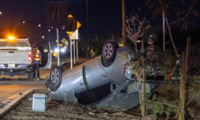 No injuries in early morning rollover