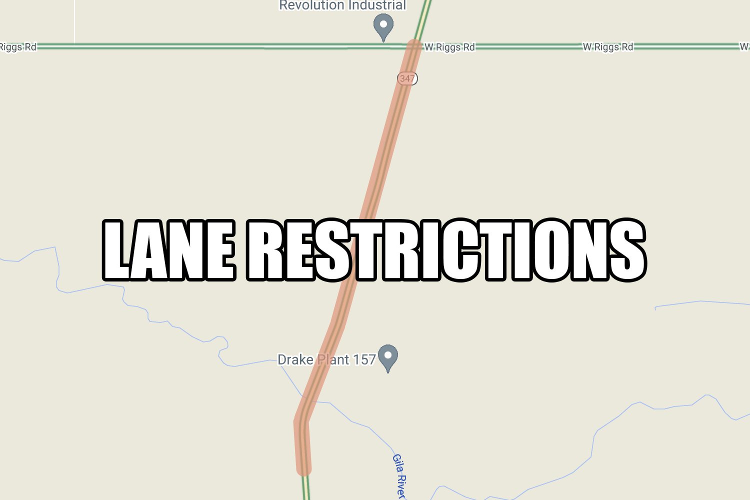 SR 347 lane restrictions to begin tonight