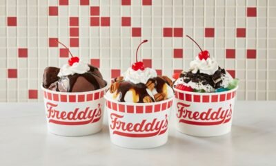 A photo of three frozen custard desserts offered by Freddy's Frozen Custard & Steakburgers. [Freddy's Frozen Custard & Steakburgers]