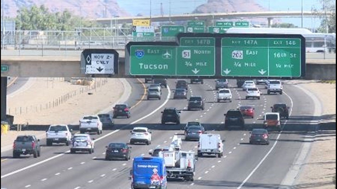 ADOT: I-10 westbound to close in Phoenix from Sept. 6 to Sept. 9